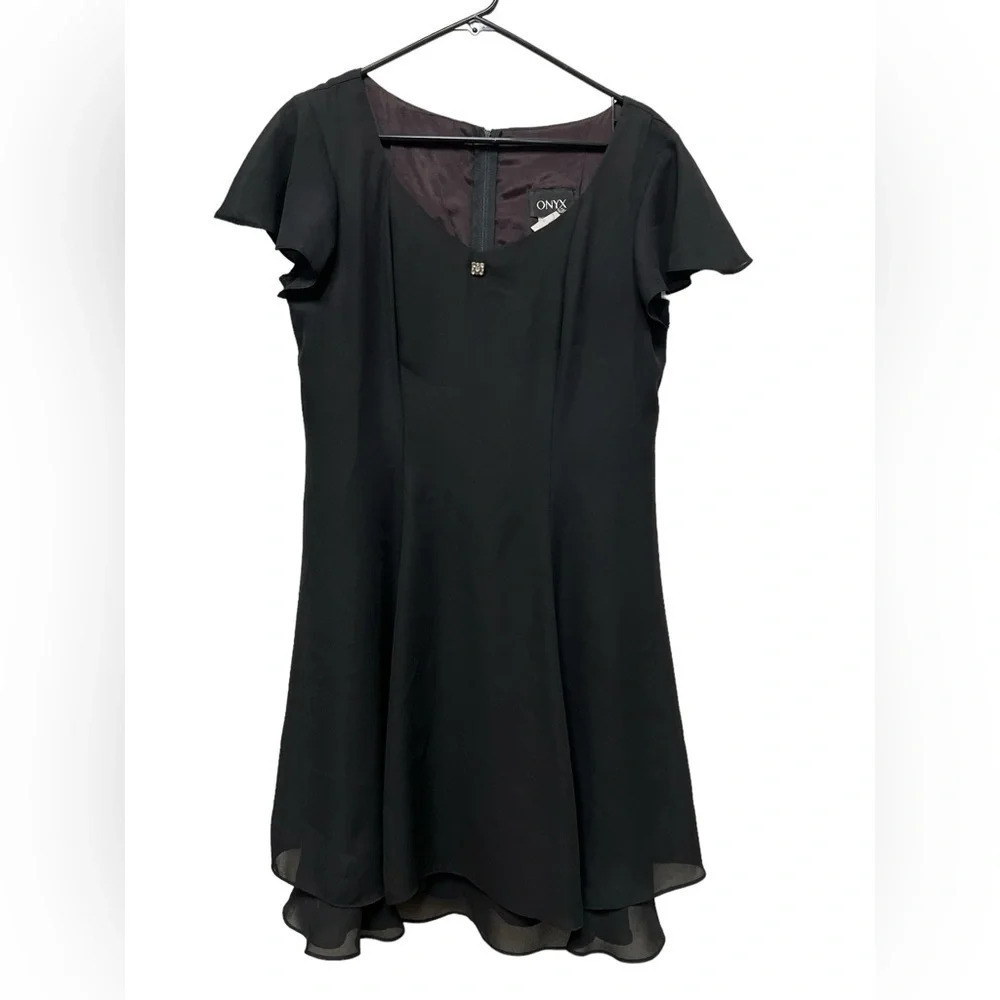 Vintage Onyx black mini sleek dress